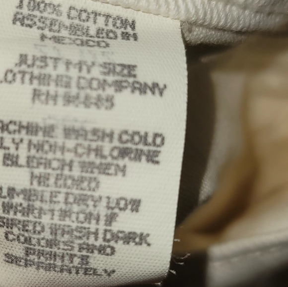 Just My Size Vintage (1997) White Short Jeans BNWT - Picture 15 of 16